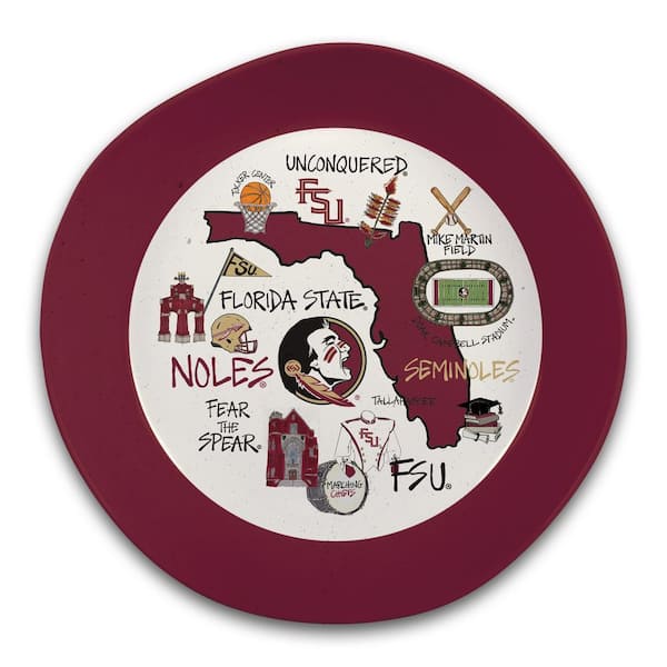 Florida State 13.5 in. 64 fl. oz. Assorted Colors Melamine Serving Bowl