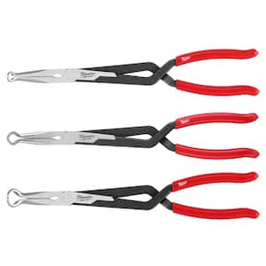 Milwaukee Long Nose Pliers Set with Hose Grip and Slip Resistant
