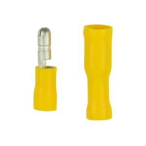 12-10 AWG Snap Connector 5 Female 5 Male, Yellow (10-Pack)