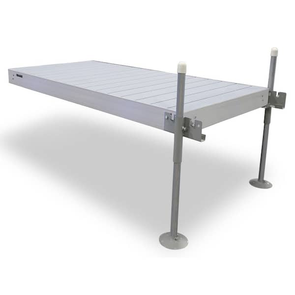 8 ft. Straight Aluminum Frame/Decking Dock Extender Package for DIY Dock Designs for Boat Dock Systems