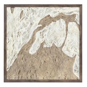 Swept Away Shadow Box Framed Abstract Wall Art 23.6 in. x 23.6 in.
