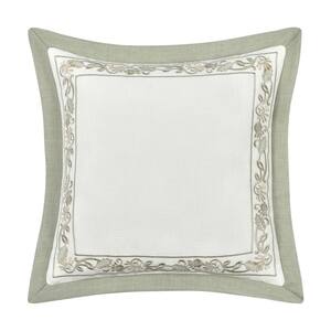 Blue Ivy Polyester 18" Square Blue Decorative Throw Pillow 18X18