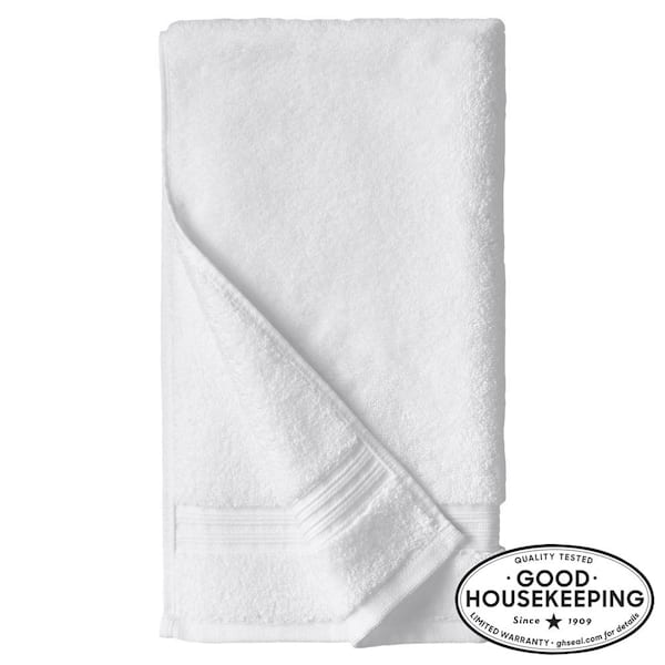 Authentic Hotel and Spa 2-piece White Turkish Cotton Hand Towels