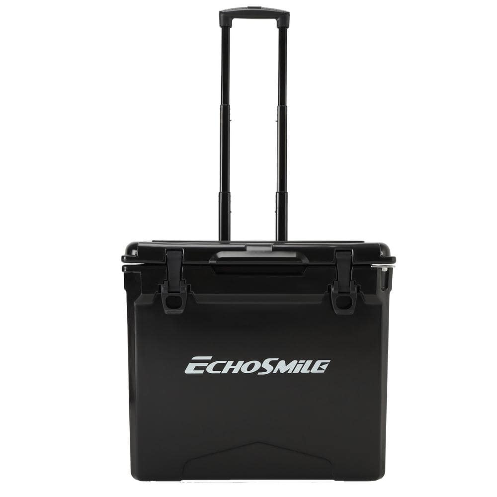 EchoSmile EchoSmile 45 qt. Rotomolded Cooler with Sealing Ring in Black ...