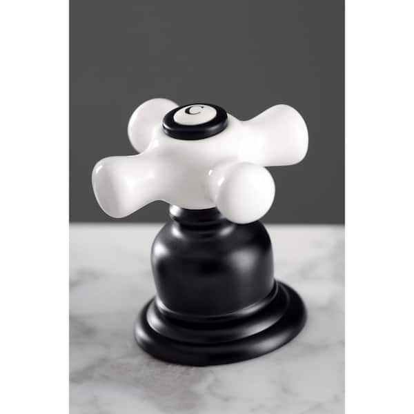 American Classic 8 in. Widespread 2-Handle Bathroom Faucet in Matte Black
