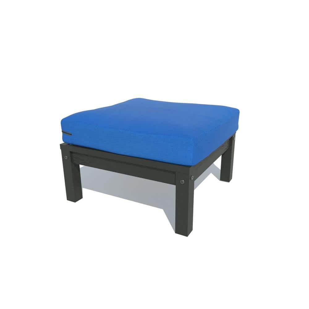 Highwood Bespoke 1Piece Deep Seating Plastic Outdoor Ottoman with