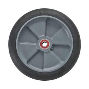 8 in. x 2 in. Hand Truck Wheel Balloon Cushion Rubber with Sealed Semi-Precision Bearings