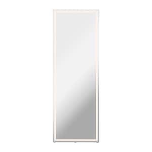 Soraya 22 in. W x 65 in. H Large Rectangular Frameless Antifog Front-Lit Tri-Color Wall/Floor Bathroom Vanity Mirror