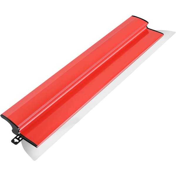 32 in. Stainless Steel Drywall Smoothing Spatula with Semi-Circular Blade Design for Large Wall Decoration Construction