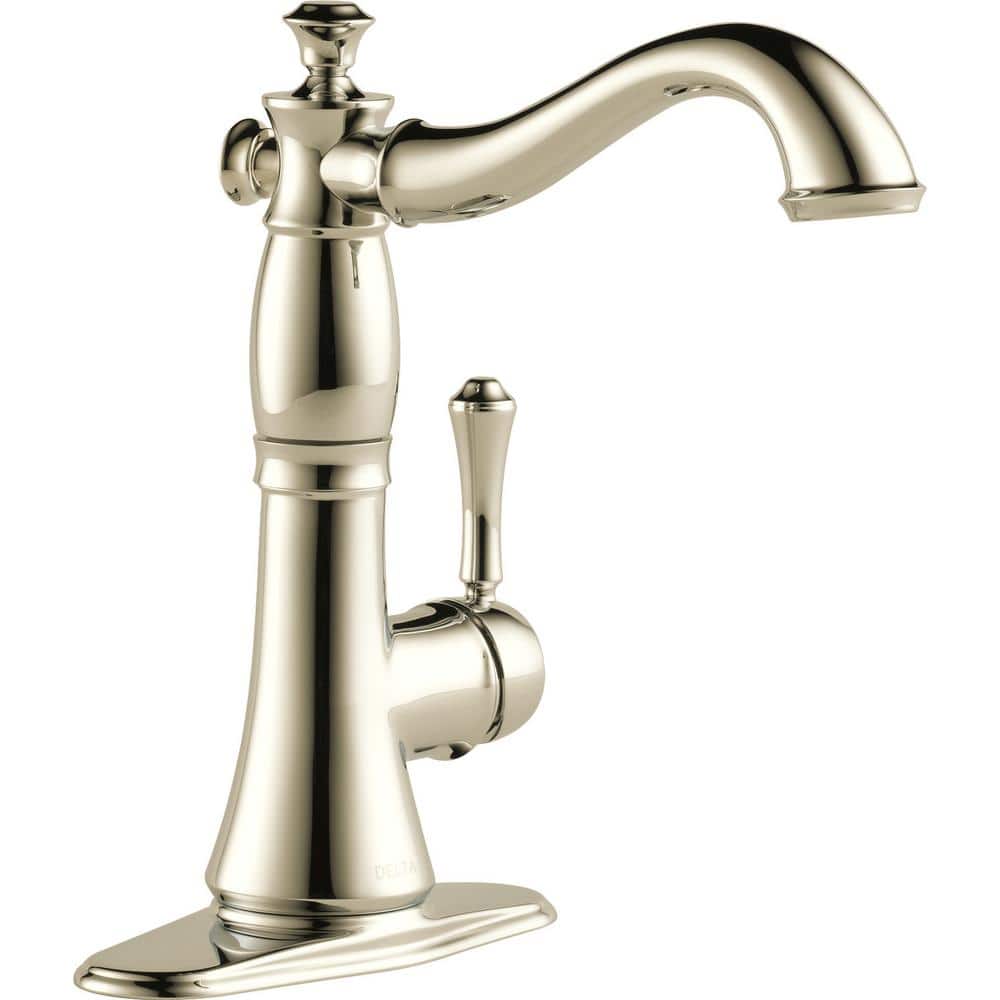 Classic 8 3/4" Stainless Steel Bar Faucet with Pull-out Spray in Nickel