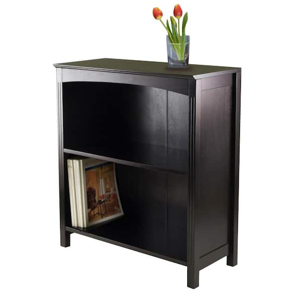 Terrace 2-Section Bookcase, Shelf, Espresso