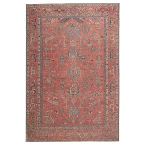 Lenora Red/Blue 5 ft. x 7 ft. 6 in. Oriental Rectangle Area Rug
