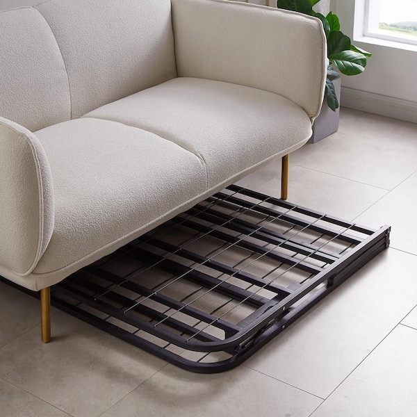Folding Bed Frame, Twin Black Metal No Tools Required, Platform Mattress Base, 14 in. H, Ideal for Guest Rooms