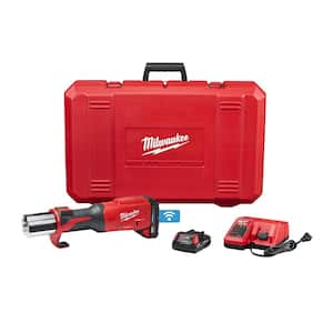 Milwaukee M18 FUEL One-Key Cordless Brushless Compact Pipe Threader Kit  W/(2) 8.0Ah Batteries, 1/2 in. - 1-1/4 in. Aluminum Dies 2870-22 - The Home  Depot