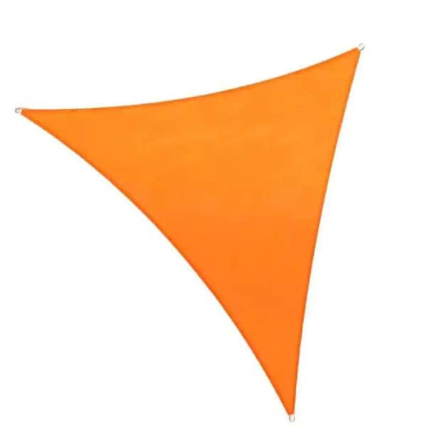 cenadinz 9.84 ft. Sunshade Patio Cover Shade Canopy Camping Sail Awning Sail Sunscreen Shelter Triangle Cover, Orange