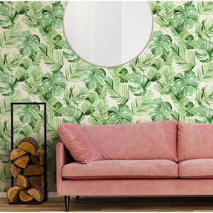 Green Vinyl Peel & Stick Washable Wallpaper Roll (Covers 30.75 Sq. Ft.)