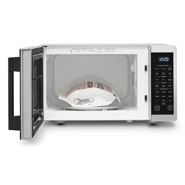  Insignia - 0.9 Cu. Ft. Compact Microwave - Stainless steel :  Home & Kitchen