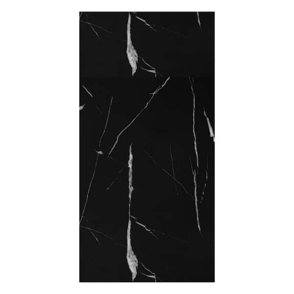 Falkirk Irvine 1/8 in. x 2 ft. x 4 ft. Black PVC Decorative Wall Paneling 2-Pack