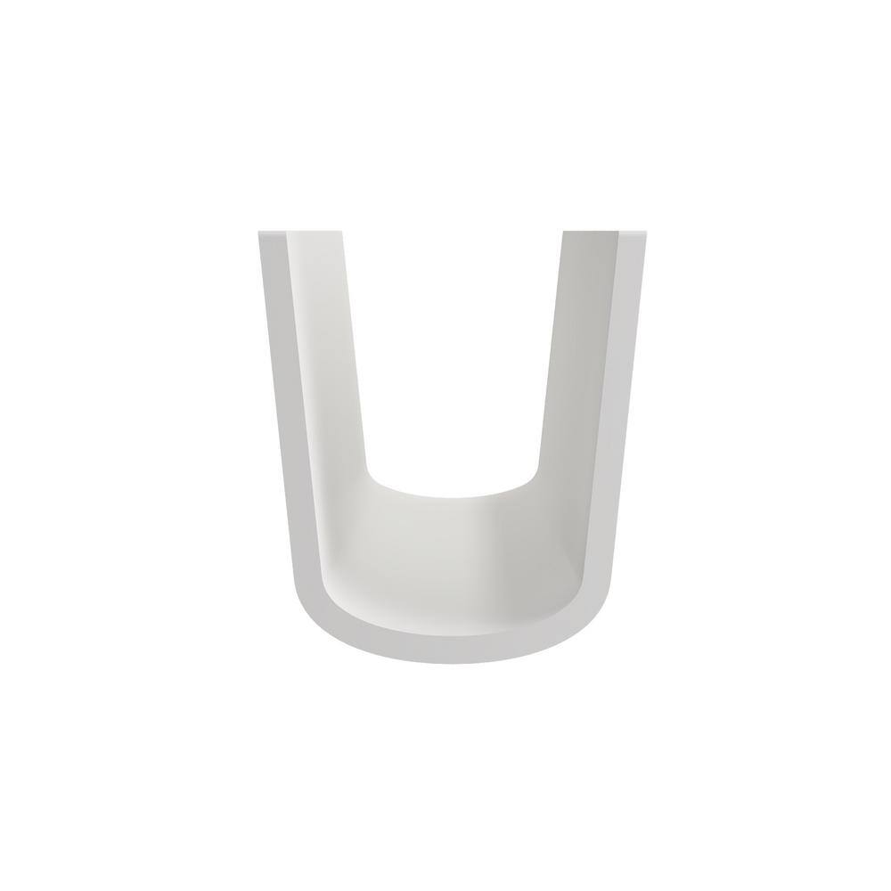 Taormina White Fireclay Pedestal Base for Bathroom Sink