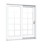 MP Doors 60 in. x 80 in. Smooth White Right-Hand Composite PG50 Sliding ...