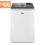 5.3 cu. ft. Smart Capable White Top Load Washing Machine with Extra Power Button, ENERGY STAR