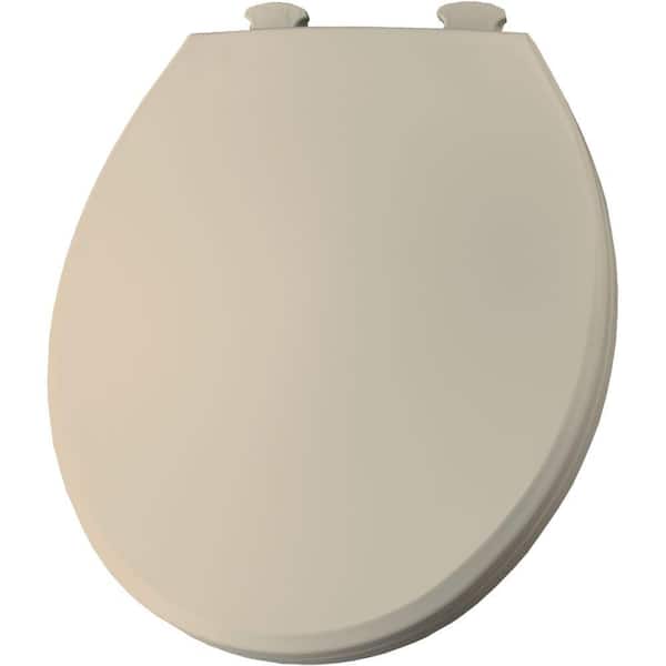 BEMIS Round Closed Front Toilet Seat in Fawn Beige