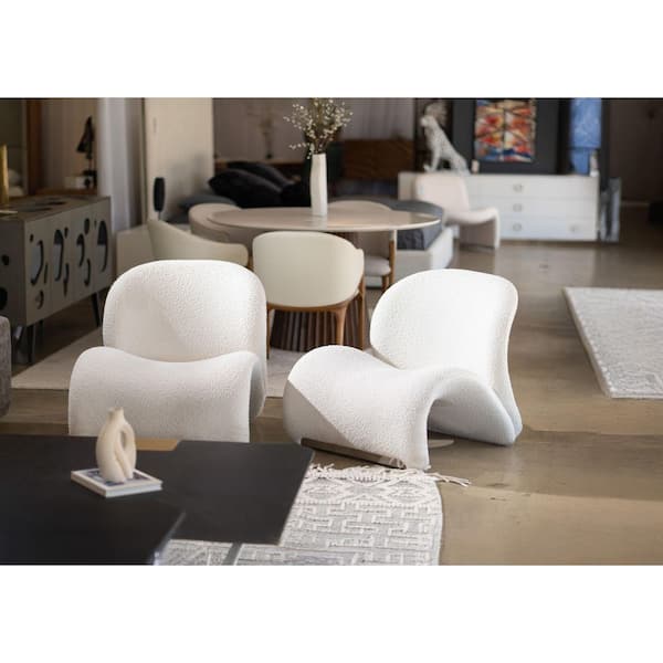 Modrest Donovan Modern White Leather Side Chair