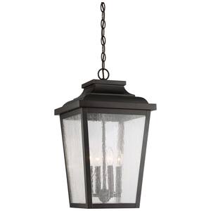 Irvington Manor Chelesa Bronze Outdoor 4-Light Hanging Lantern