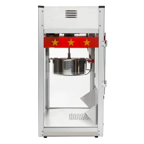 Olde Midway 1300 W 12 oz. Red Bar Style Popcorn Machine CON-POP