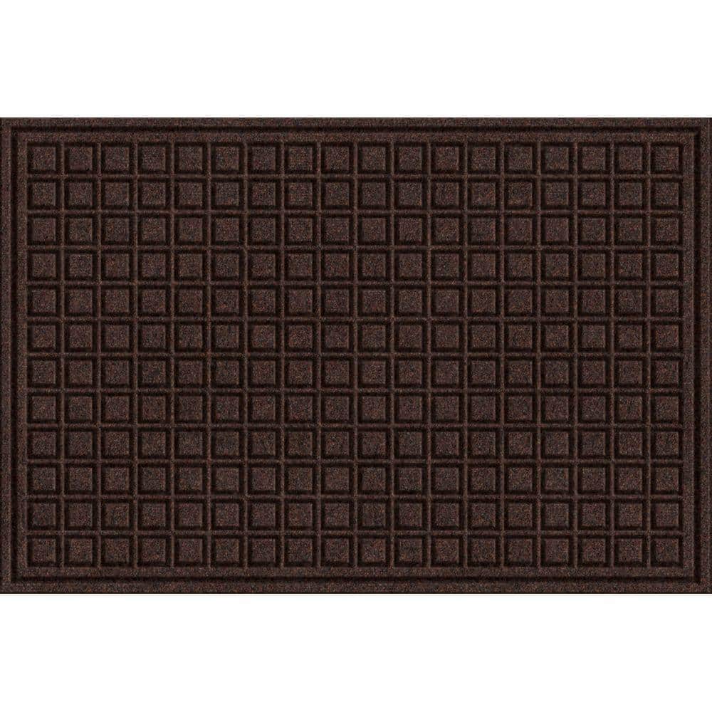 TrafficMaster Brown 24 in. x 36 in. Synthetic Surface and Recycled Rubber Commercial Door Mat