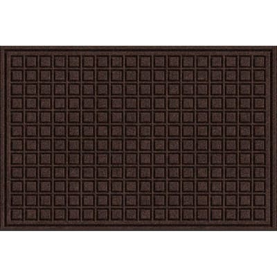 Brown 24 in. x 36 in. Synthetic Surface and Recycled Rubber Commercial Door Mat