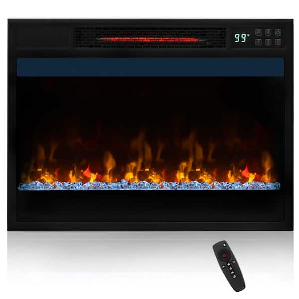 Costway 23 in. Infrared Quartz Electric Fireplace Insert with Remote Control