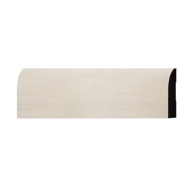Ekena Millwork WM713 0.56 in. D x 3.25 in. W x 6 in. L Wood (Maple) Baseboard Moulding Sample