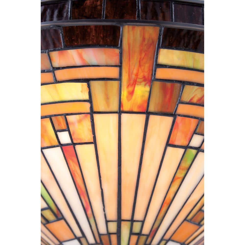 Stephen Vintage Bronze and Glass 4-Light Pendant