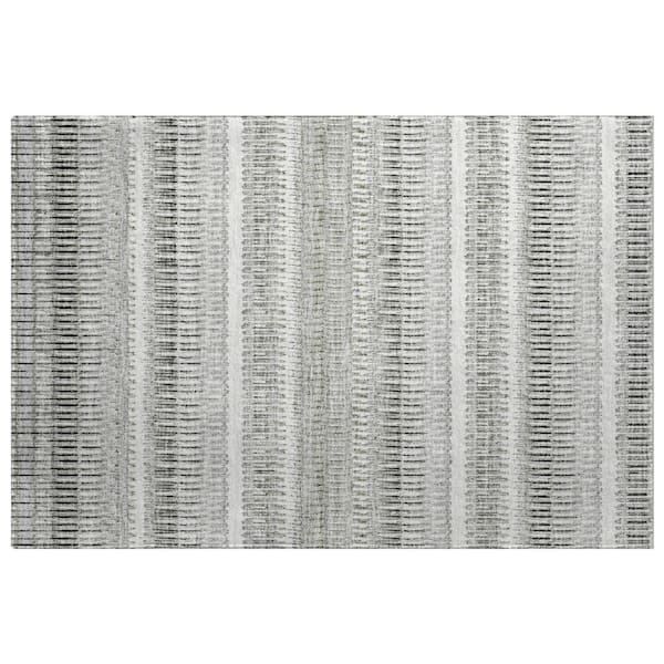 Dream Shag Premium Machine Washable Abstract ADS589 Ivory 2 ft. x 3 ft. Accent Rug