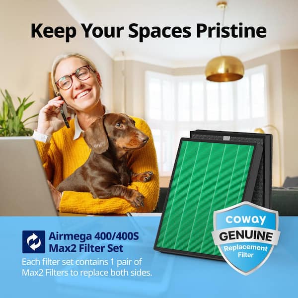 Coway Airmega Max 2 Air Purifier Replacement Filter Set for 400
