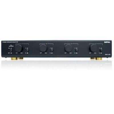 Dual-Amp 4-Zone Speaker Selectors with Volume Controls