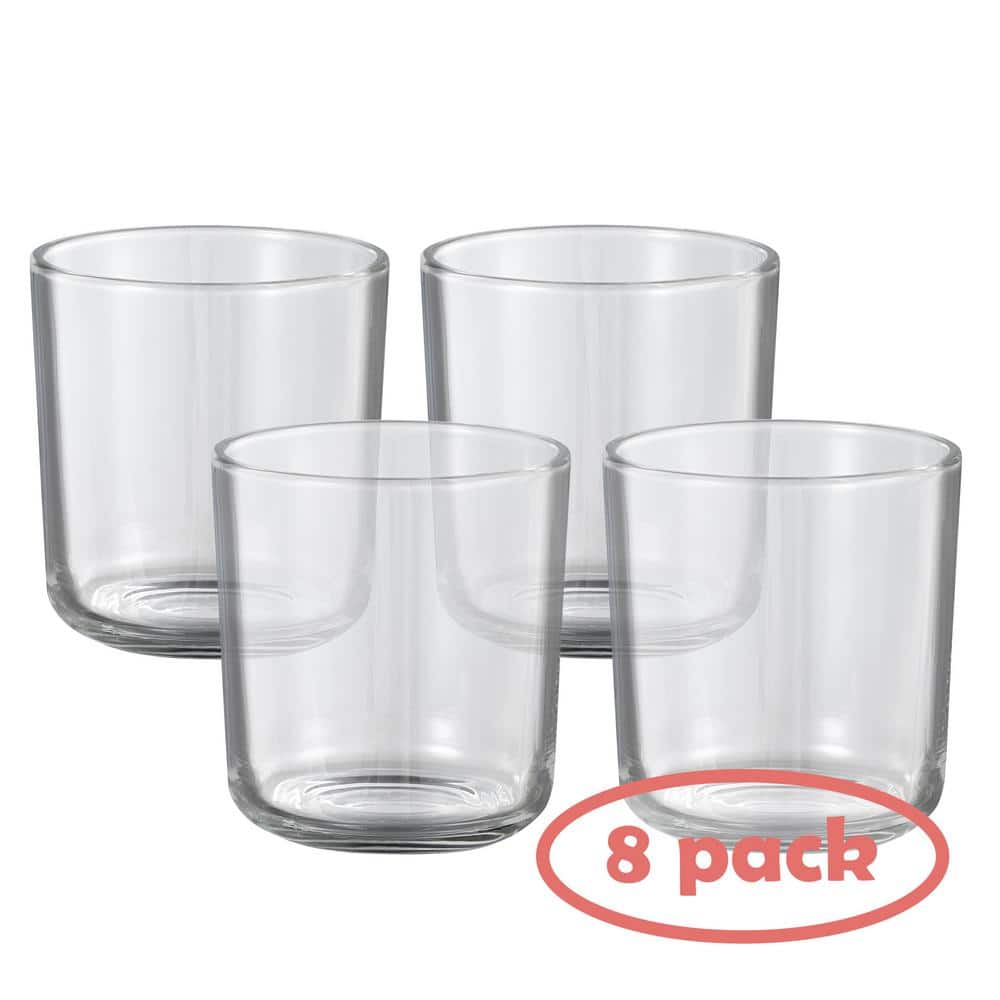 Clear Glass Votive Candle Holders Set of 8