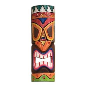 20 in. Tiki Mask Colorful Hawaiian Polynesian Tropical Decor