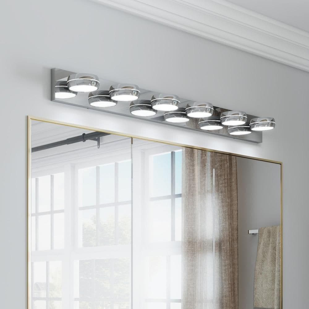 43 in. 6-Light Chrome LED Vanity Light price history on PriceWatchPro