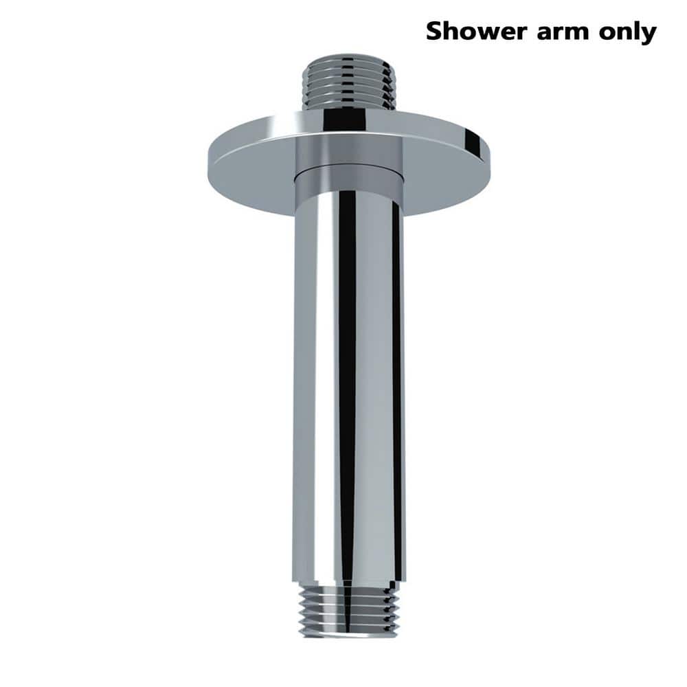 4 in. Stainless Steel Wall Mounted Round Shower Arm in Chrome price history on PriceWatchPro