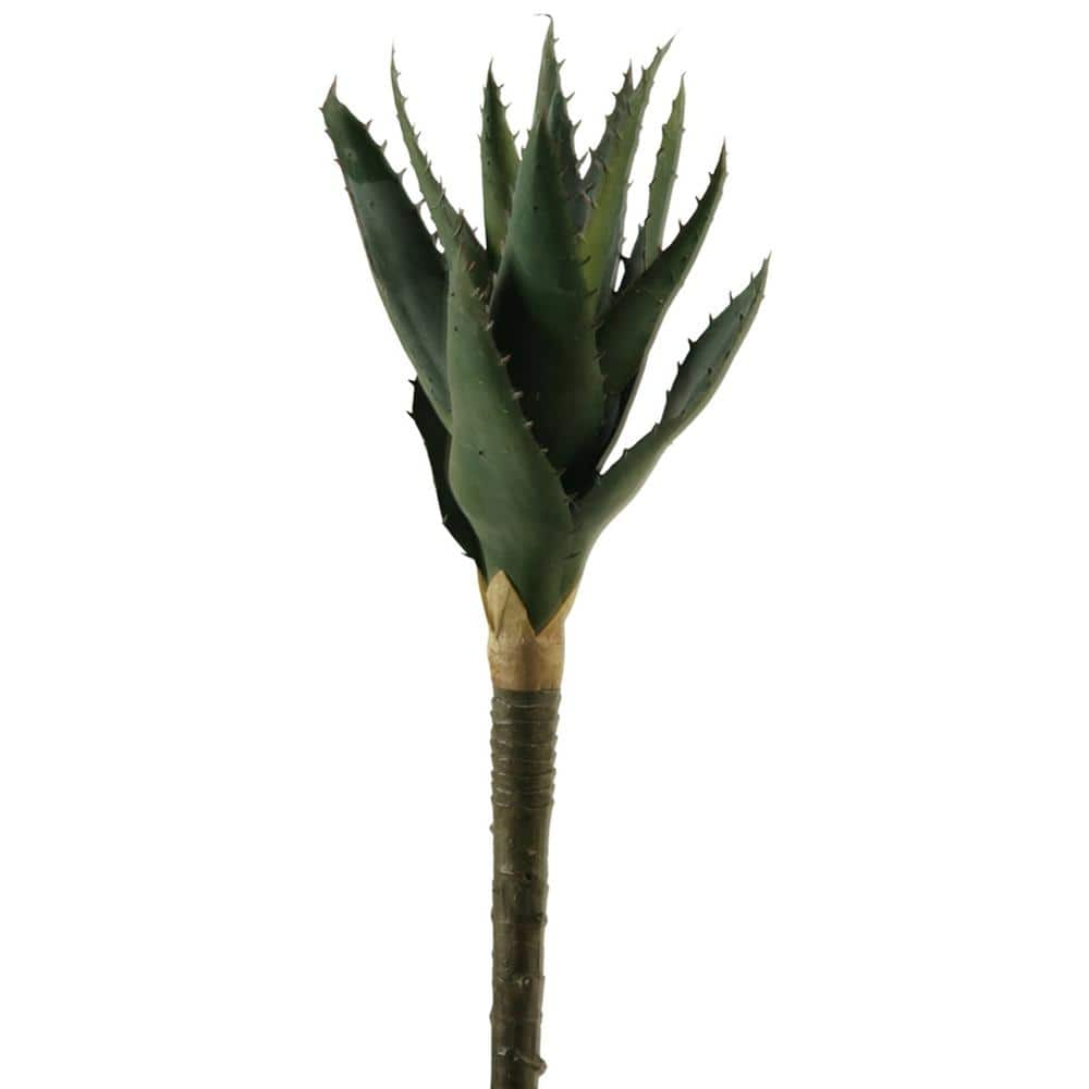 D&W Silks Indoor 13.5 in. Artificial Small Aloe Plant (Set of 3) GR1869 ...