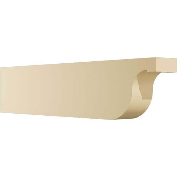 Ekena Millwork Standard Del Monte 4 in. W x 8 in. H x 36 in. D Signature Urethane Rafter Tail Outlooker