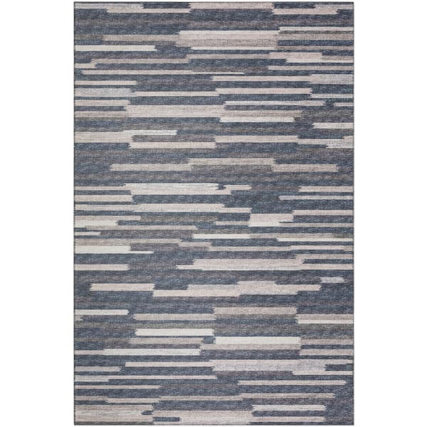 Addison Rugs Modena Slate 3 ft. x 5 ft. Striped Area Rug