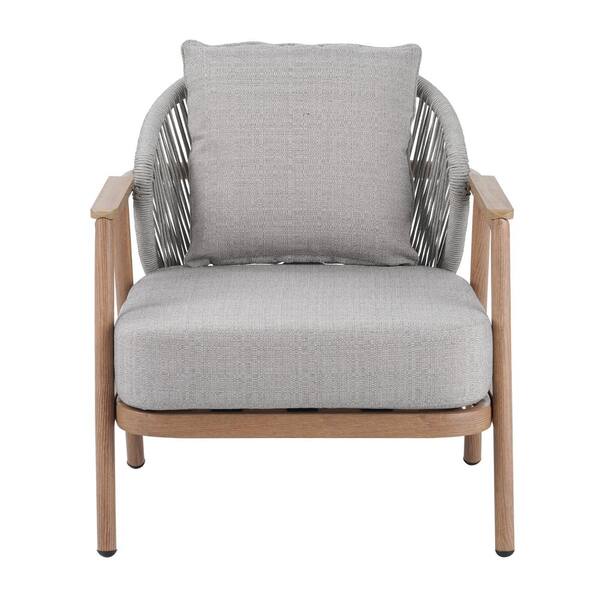 CHRISTOPHER KNIGHT HOME Morrigan Taupe + Teak Rope Weave