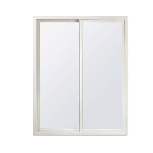 Andersen 71-1/2 in. x 47-1/2 in. 100 Series White Gliding Composite Window with White Interior, Low-E Glass and White Hardware