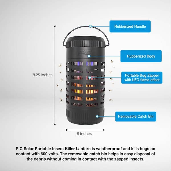 PIC PIC Portable Mosquito Zapper with Octenol Lure PBZ - The Home Depot