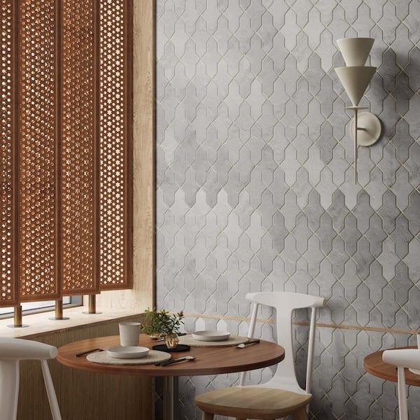 Ivy Hill Tile Tripoli Cruz Dove Gray 4.84 in. x 8.46 in
