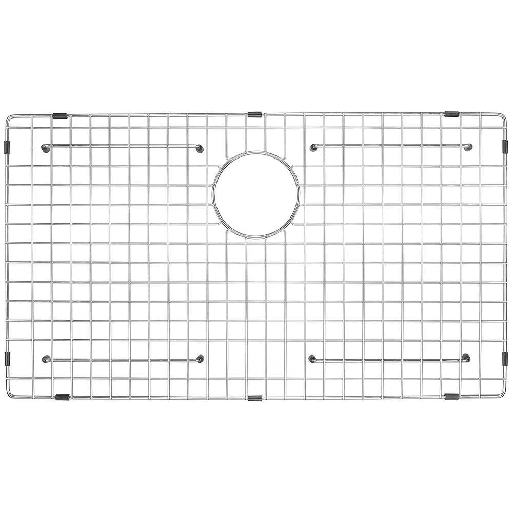 29.69'' x 15.67'' Stainless Steel Sink Grid with Rear Drain