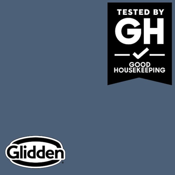 Glidden Premium 5 gal. PPG1163-6 Blue Fjord Flat Interior Latex Paint